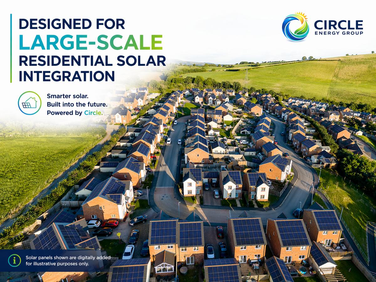 Large-scale residential solar installation by Circle Energy